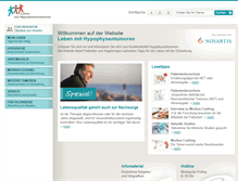 Tablet Screenshot of leben-mit-hypophysentumoren.de